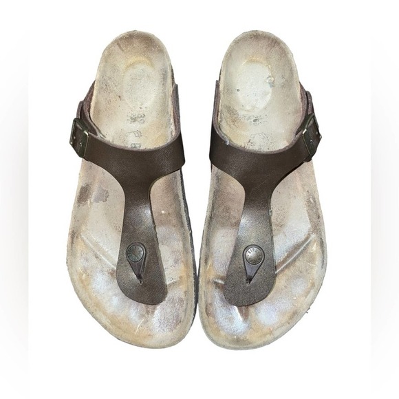 Birkenstock Gizeh Oiled Leather Sandals Women’s Size 8 - Picture 3 of 7